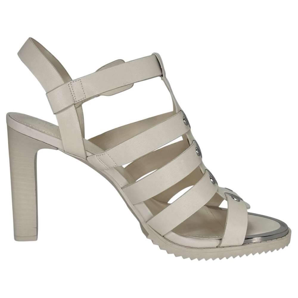 DKNY Bria Cream Leather Strappy Womens Heels Size 11M - Picture 6 of 14